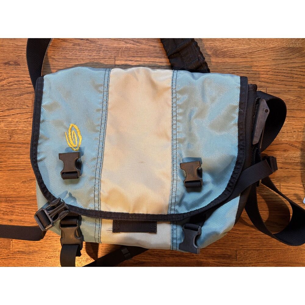 Timbuk2 Custom Classic Messenger Bag designed in SF Blue Gray Yellow